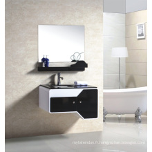 Cabinet de salle de bain nouvelle mode embossage armoire design salle de bain vanité salle de bains meubles salle de bains miroir armoire (jn889037)